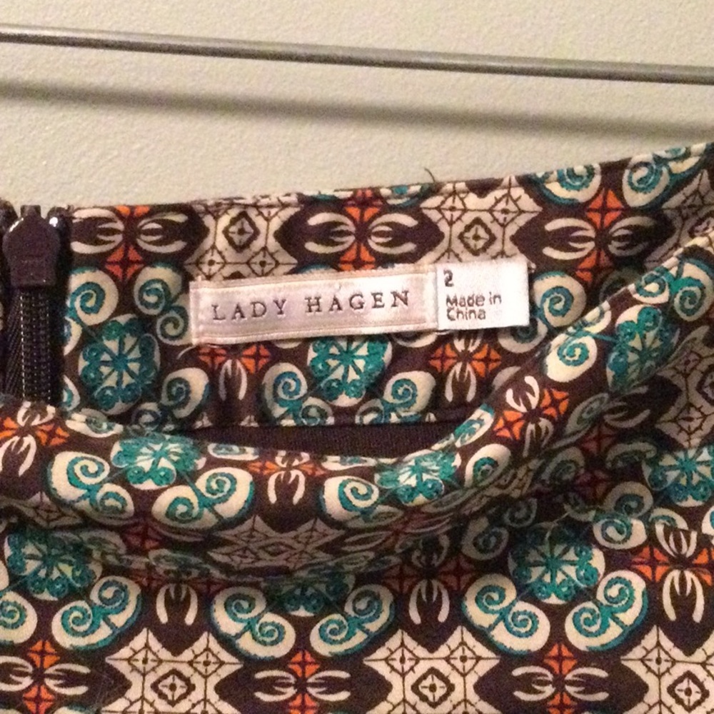 Lady Hagen Geometric Pattern Golf Skirt/Skort - Picture 3 of 3